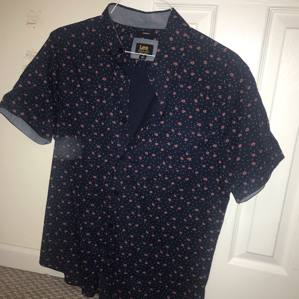 Lee floral short sleeve button down